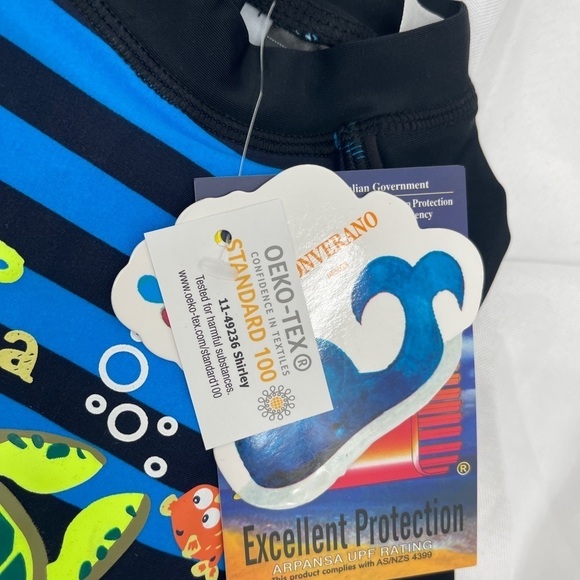 Bonverano Baby Swim One piece 12/18 Months UV Protection With Hat - Picture 2 of 5